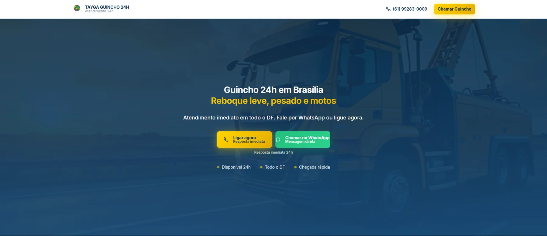 Site do projeto Tayga Guincho