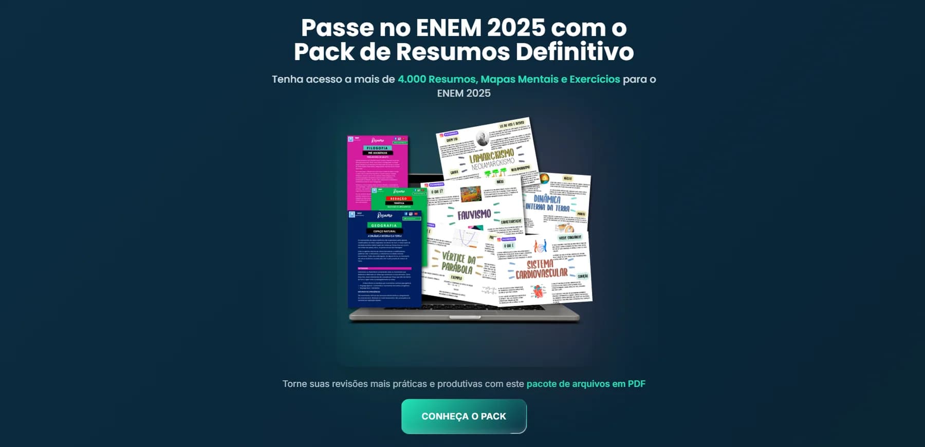 Landing page do projeto Voa ENEM